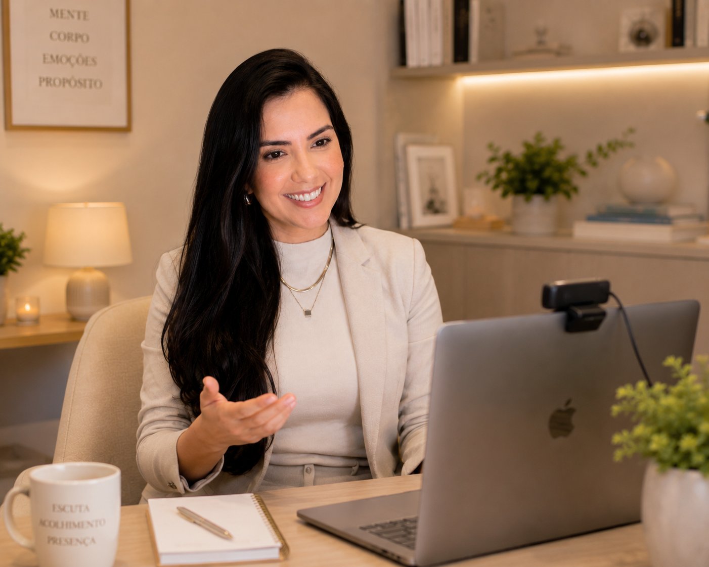 Andressa Nunes em atendimento online